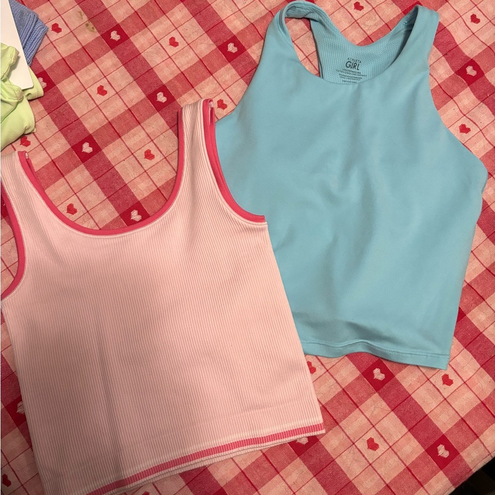 Athleta Girl Blue and Pink Apparel